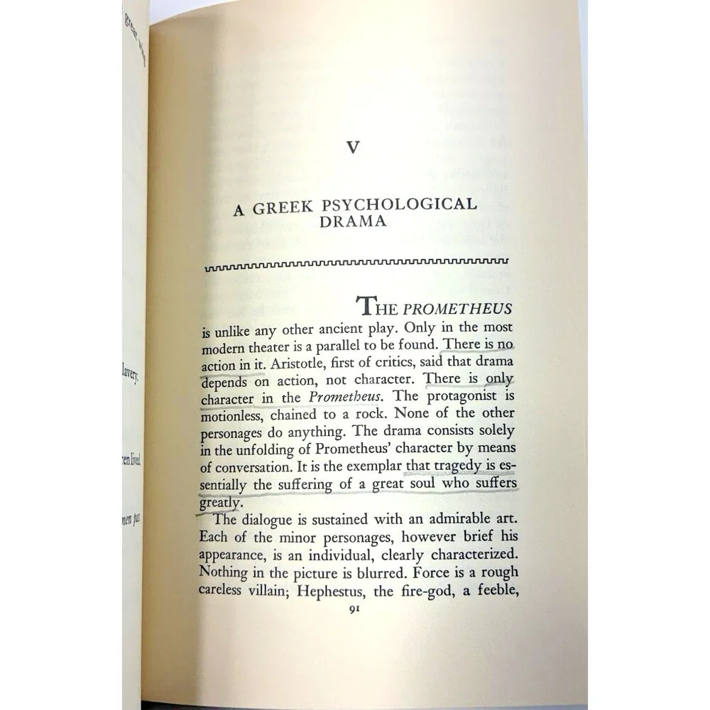 Three Greek Plays: Prometheus Bound/Agamemnon/The Trojan Women Vintage 1937